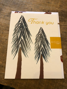 Trees Thank you card