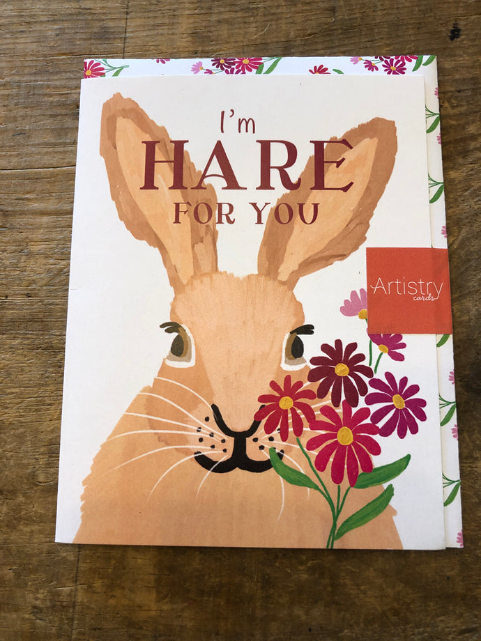 Rabbit, I'm Hare for you Greeting Card