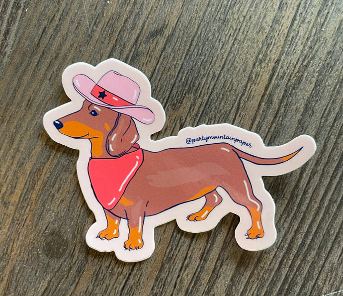 Weiner Dog Sticker