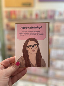 Anna Delvey Foundation Birthday/Greeting Card