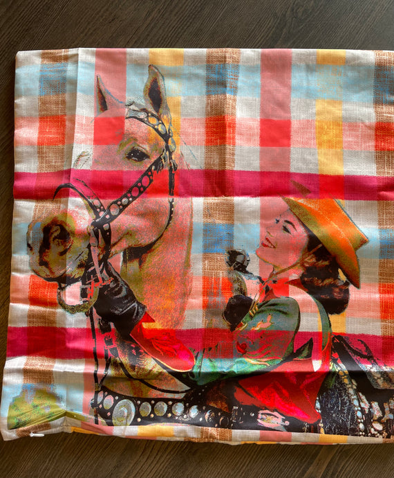 Cow Girl Pillow Slip