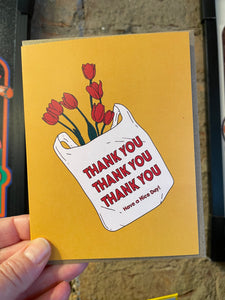 Thank You - Flowers - Greeting Card
