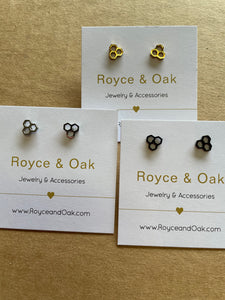 Honeycomb Studs - Royce & Oak
