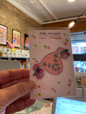 Blooming Uterus Vinyl Sticker
