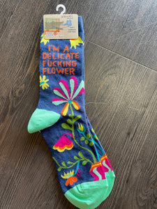 Women's Socks - I'm a Delicate Fucking Flower