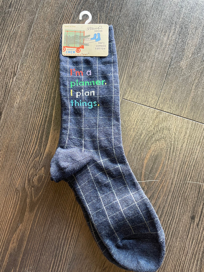 Women's Socks - I'm a Planner. I Plan Things.