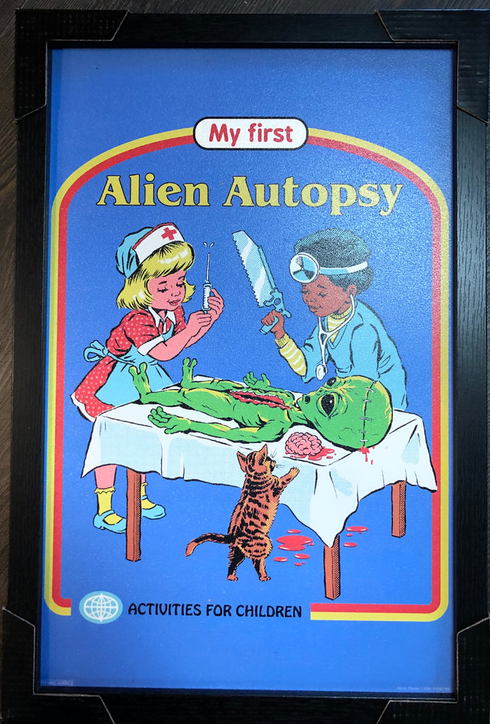 Steven Rhodes-Alien Autopsy - Framed Print