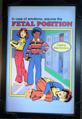 Steven Rhodes-Fetal Position- Framed Print