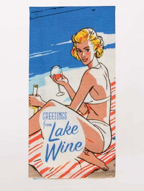 Lake Wine Tea Towel