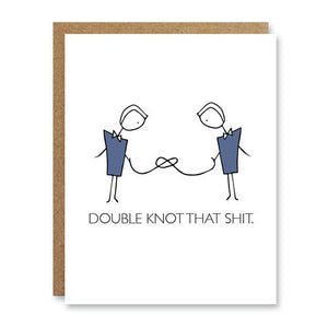 Double Knot that Shit: Wedding Card