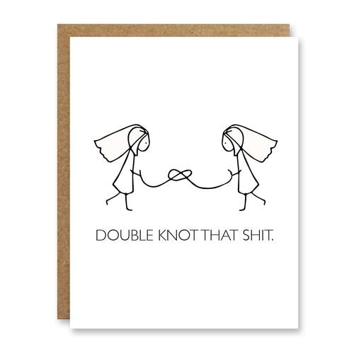Double Knot that Shit: Wedding Card