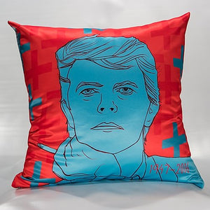 David Bowie Pillow reverse