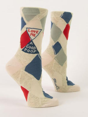 Love me a good poop  - Women's Socks -Blue Q