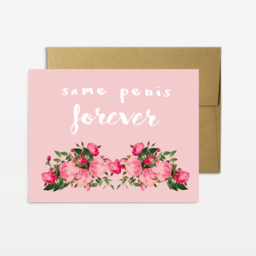 Same Penis Forever Wedding Card