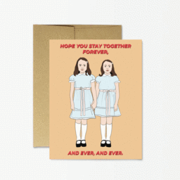 The Shining Twins Forever and Ever Wedding card