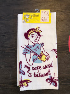 Safe-word is Takeout tea towel