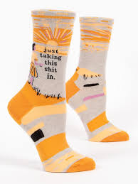 Just taking this shit in socks